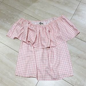 Show Me Your Mumu- Pink Gingham Top